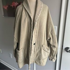Forever 21 Slouchy Knit Cardigan M | Coastal Sage Green Summer Layer